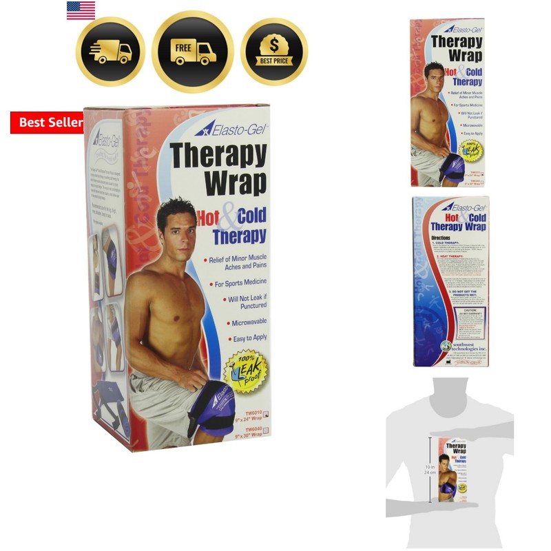 Elasto Gel, Hot/Cold Wrap, 9 X 24,