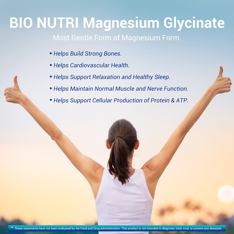 Magnesium Glycinate 500mg 240 Capsules For Sleep Stress Relief Support Bone Lot gallery