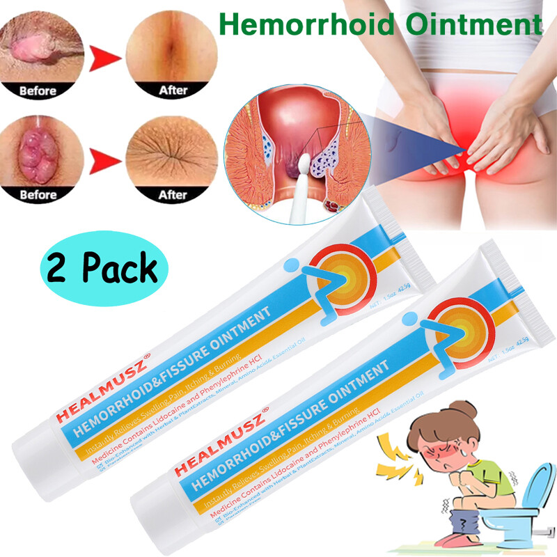 2~Herbal Hemorrhoids Ointment Rapid Relief Piles Anal Fissure Prolapse Cream Gel