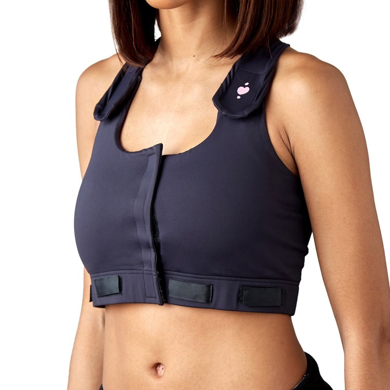 heart&core Larissa Bra Post-Surgery Bra Drainage Bulb and Storage Black XL gallery