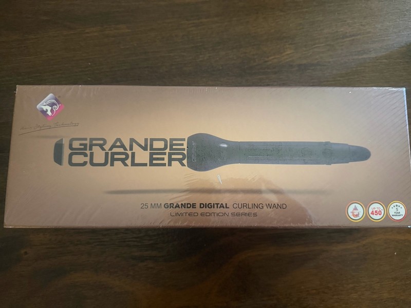 Royale Grande 25mm Curling Wand Ceramic/Tourmaline Digital 450°F ELCC27-D
