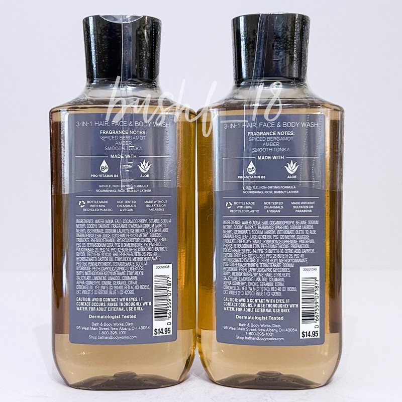 Bath & Body Works x2 AFTER DARK Mens 3-in-1 Hair, Face, Body Wash 10 fl oz NEW gallery