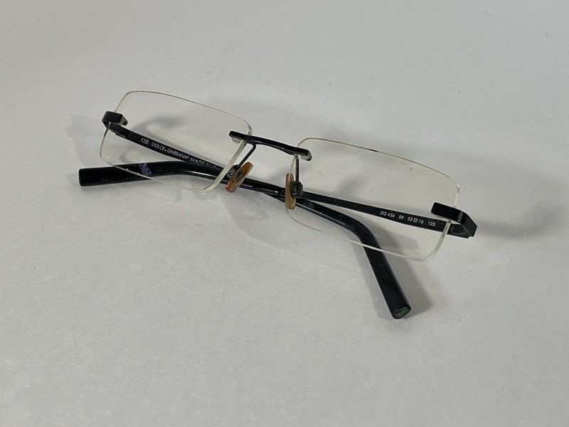 Dolce & Gabbana DG 436 Rimless Eyeglasses Frame 53-16-135