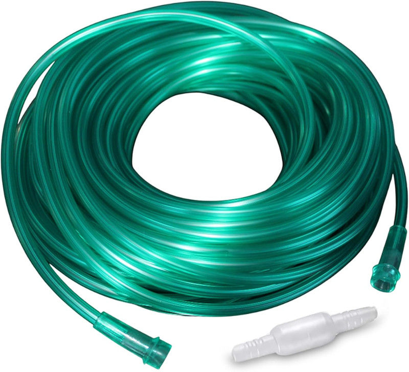 Oxygen Tubing 50FT Green Crush Resistant Non Kinking for Cannula Nasal Tubing