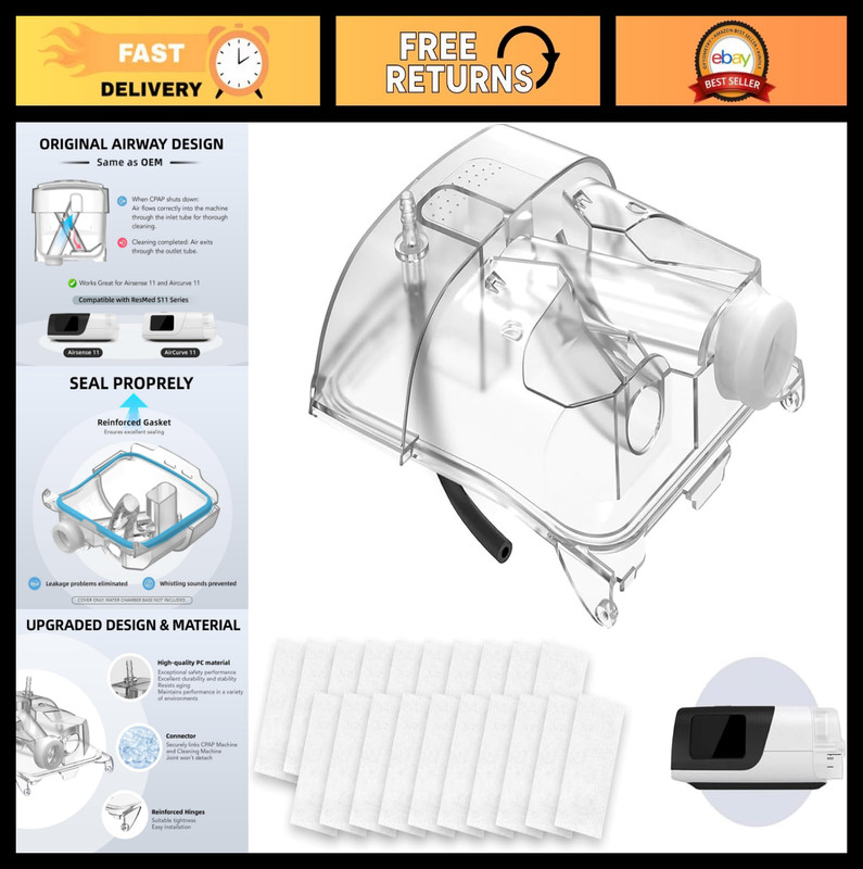 Universal Tubing Adapter for AirSense 11 & AirCurve 11 + 20 Pack Filter Kit