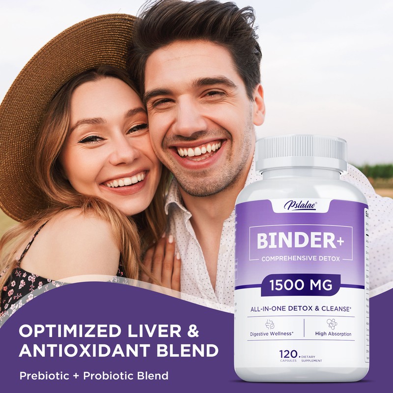 Binder Detox - Activated Carbon,Zeolite - Liver Detox & Cleanse,Digestive Health gallery