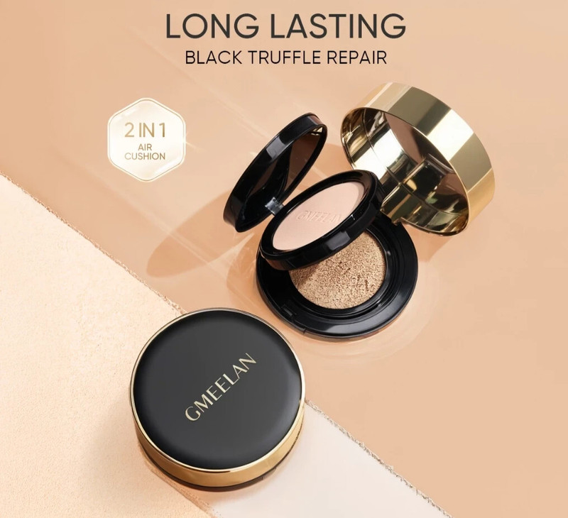 Combo GMEELAN Black Truffle Ivory+Natural Antioxidant Air Cushion Foundation