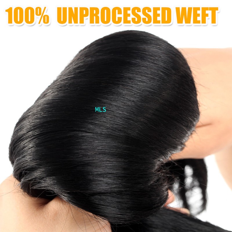 8-30 inch Sew In Malaysian Virgin Human Hair Extensions Weave Weft Body Wave US gallery