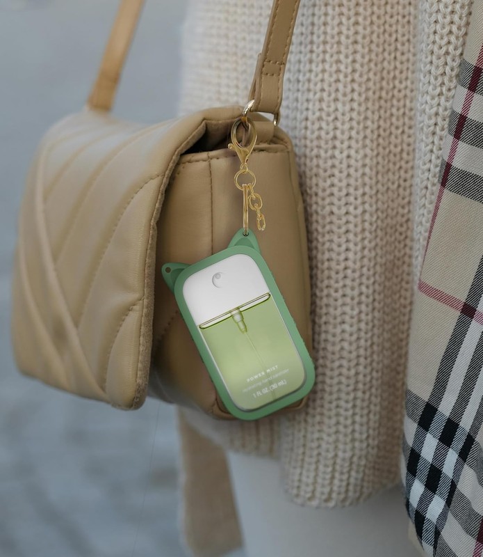 Stylish Touchland Hand Sanitizer Silicone Case with Dual Keychains and Pet Ears gallery