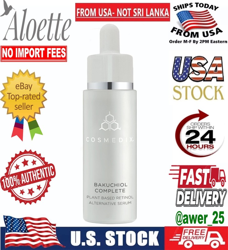Aloette Cosmedix Bakuchiol Complete Serum 30ml Plant Based Retinol Anti Aging 🔥