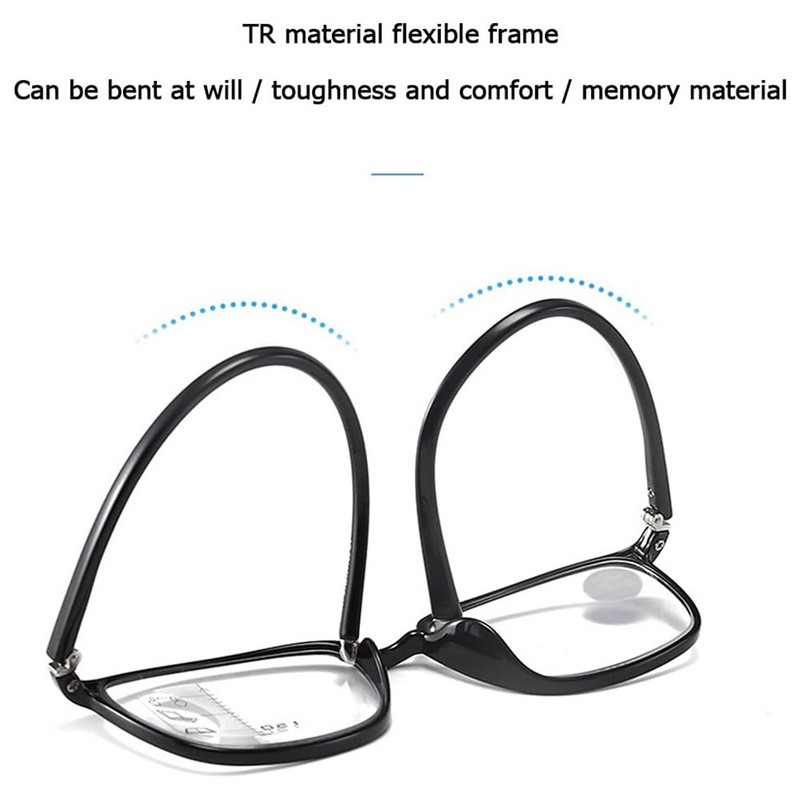 Photochromic Multifocal Reading Glasses Anti Blue Light Readers TR90 Eyeglasses gallery