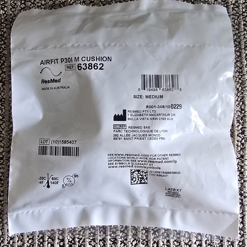 ResMed 63862 AirFit P30i Cushion Size: Medium