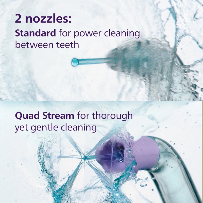 Philips Sonicare Cordless Power Flosser 3000 Water Oral Irrigator Black HX3826 gallery