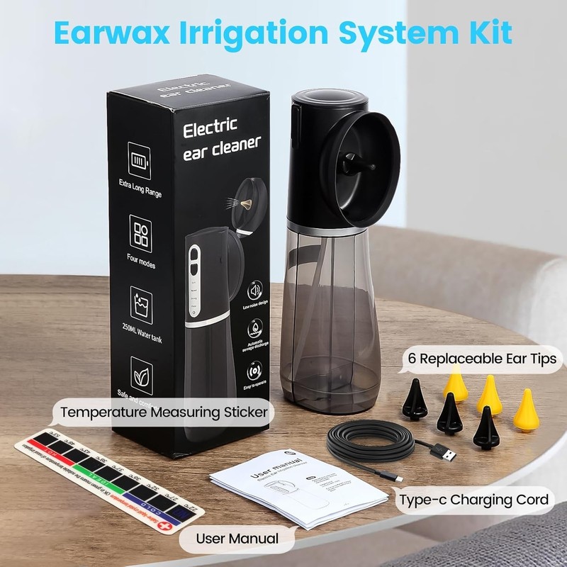 Upgraded Ear Wax Removal Kit, One Piece Waste Tank - Ear Irrigation Flushing Sys gallery
