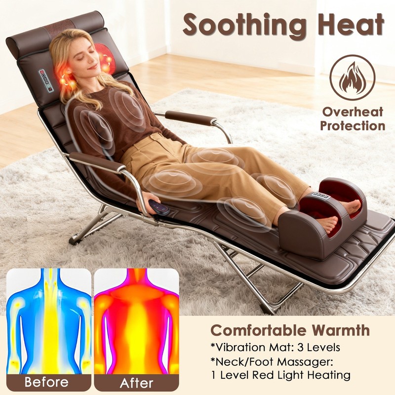 Multifunctional Full Body Massage Mat with Heat Back Massage Pad Neck Massage gallery
