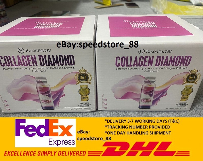 2 Boxes Kinohimitsu Collagen Diamond For Women 5300mg 16’s x 50ml -Exp: 2026