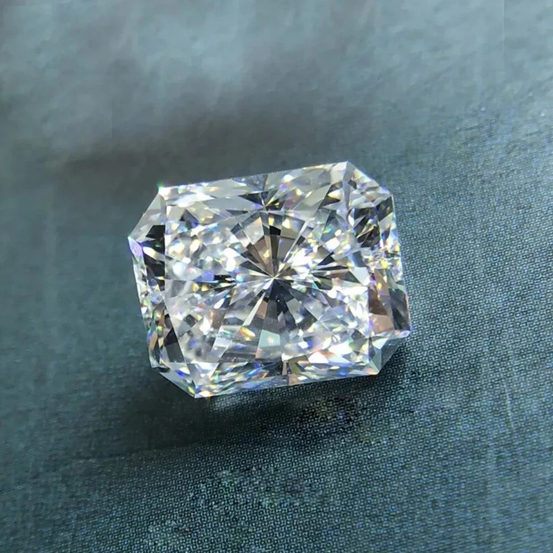 5 Ct Lab Grown Diamond Radiant Cut Natural D Color CVD VVS1 Clarity Certified gallery