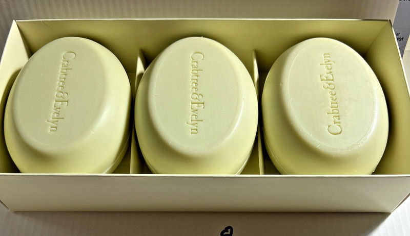 3x Bars Crabtree & Evelyn GARDENERS Moisturizing Soap Shea Butter 6.5 oz *READ*