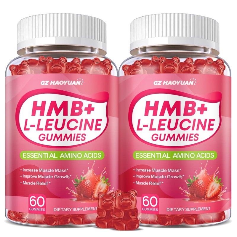 HMB and L-Leucine Gummies, 4500mg HMB and Leucine Supplements for Men & Women…