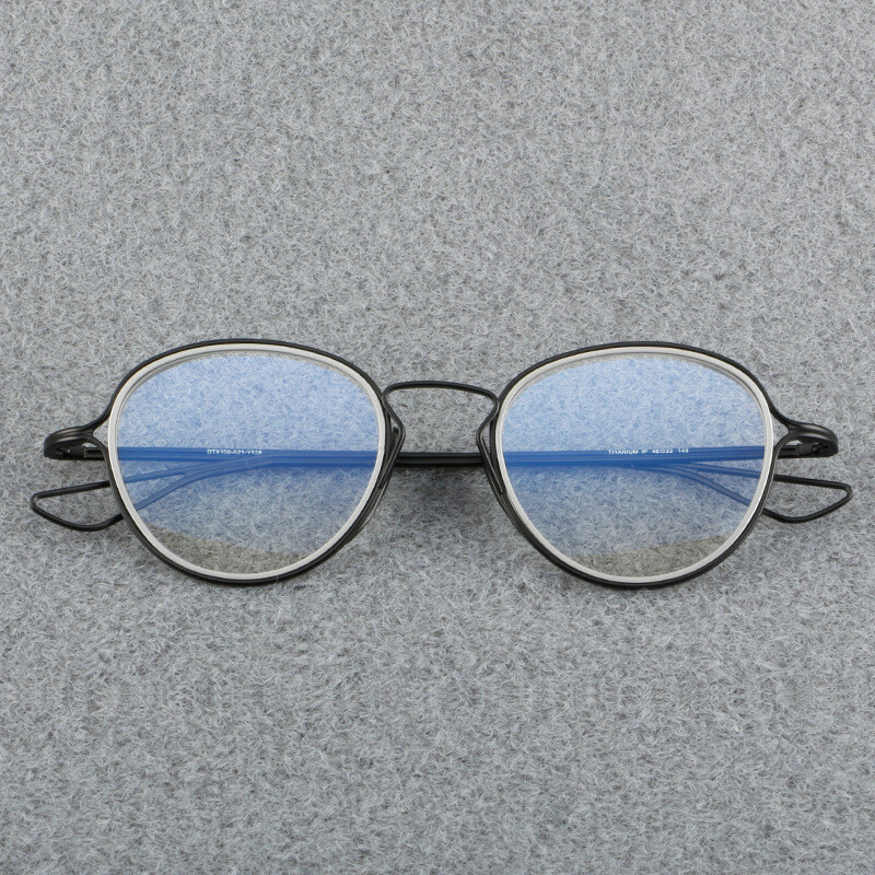 Pure Titanium Ultralight Glasses Japanese Style Eyeglass Frames Retro Spectacles gallery