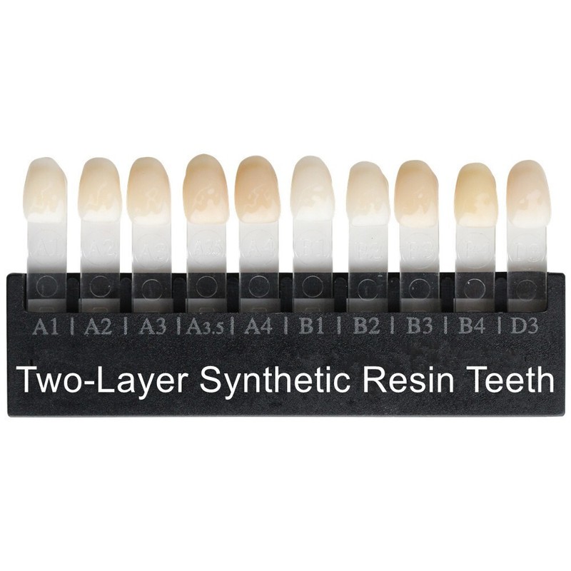 B1 Shade Dental Synthetic Acrylic Resin False Denture U/L Fake Teeth Whitening gallery