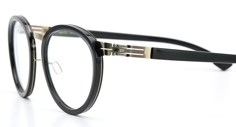 IC! BERLIN Glasses Lynda Ecoblack Gloss Panto Cat Eye Lightweight Flexible Ge…