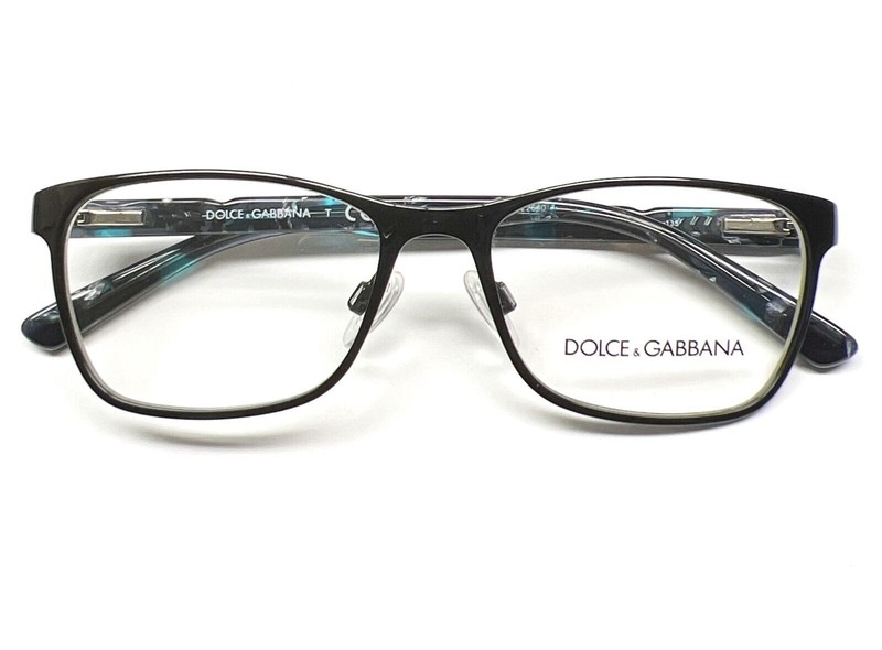 Dolce Gabbana D&G 1244P 1225 Eyeglasses Glasses Black Blue Marble 53mm No Case gallery