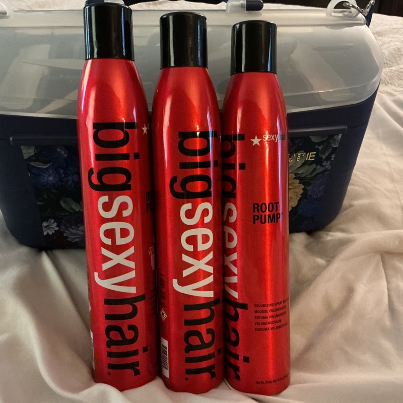 BIG SEXY HAIR ROOT PUMP VOLUMIZING SPRAY MOUSSE – 10 OZ – NEW 3 CANS