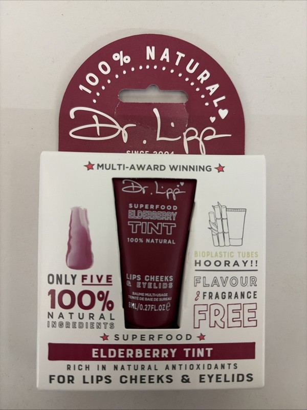 DR LIPP Superfood Elderberry Plant Pigment 100% Natural Moisturizing TINT 8ml