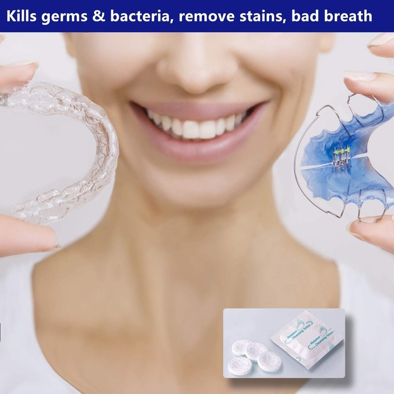 Retainer Cleaner Tablets 120 Tablets-4 Months Supply, Cleaning for Denture gallery