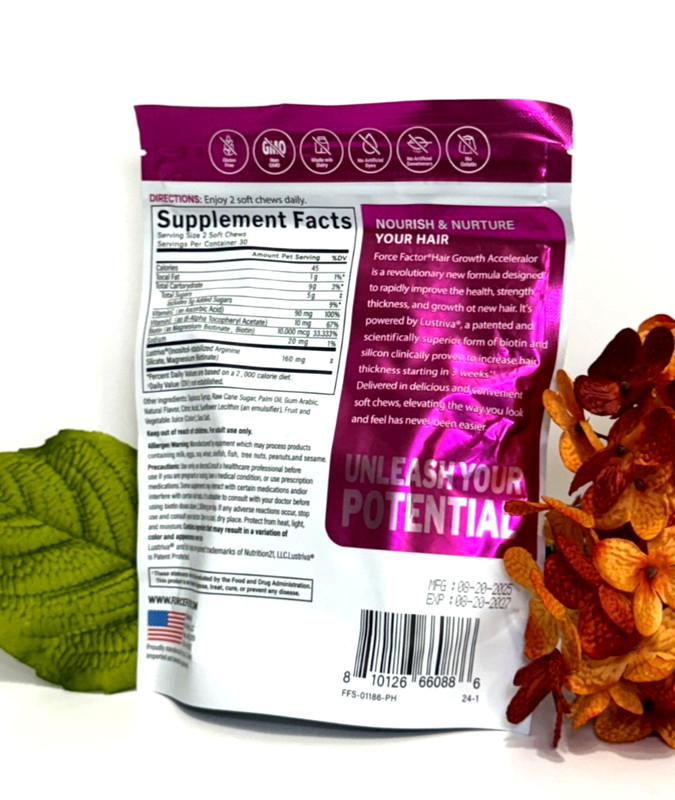 Hair Growth Vitamins for Women and Men Hair Growth Accelerator Soft Chews 60 gallery