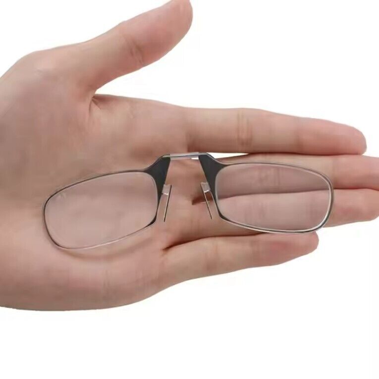 2PCs Ultra Thin Reading Glasses Nose Clip Optics Presbyopic +1.5 +2.0 +2.5 gallery