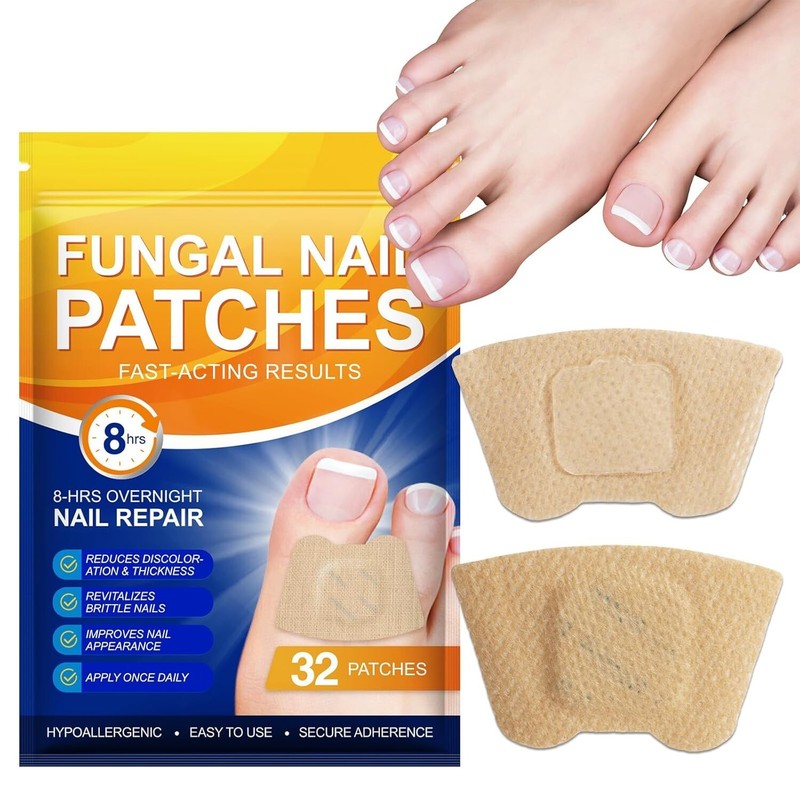 Toenail Fungus Treatment Extra Strength – 32 Patch – Overnight Nail Repair for N