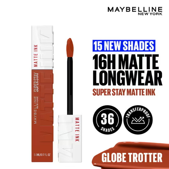 Maybelline New York Super Stay Matte Ink Liquid Lipstick – 135 Globe Trotter 5ml