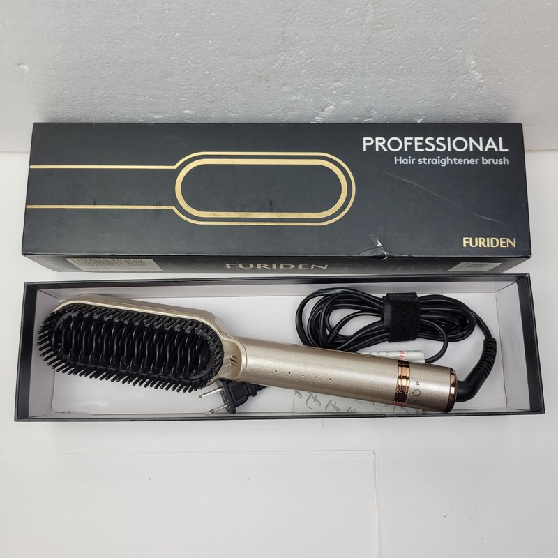 Furiden Professional Hair Straightener Brush LM-410 Never Used Open Box. Tested