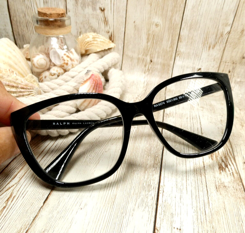 Ralph Lauren Gloss Black Sunglass Eyeglass FRAMES – RA 5274 5001/8G 56-16-140