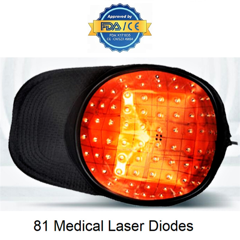 FDA Cleared Hair Regrowth Laser Cap 81 Diodes LLLT Helmet / Hair Loss Treatment