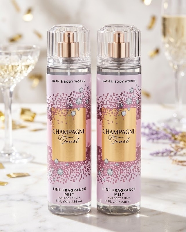 [2-PACK] Bath & Body Works Champagne Toast Fine Fragrance Mist 8oz – NEW