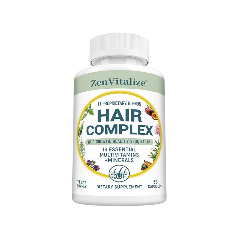 Hair Complex with Biotin,16 Vitamins&Minerals – Supports Hair Growth,30~120Caps