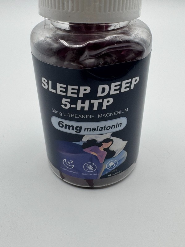 Melatonin 6mg L-Theanine 50mg Magnesium Sleep Support 60 Count Sealed New