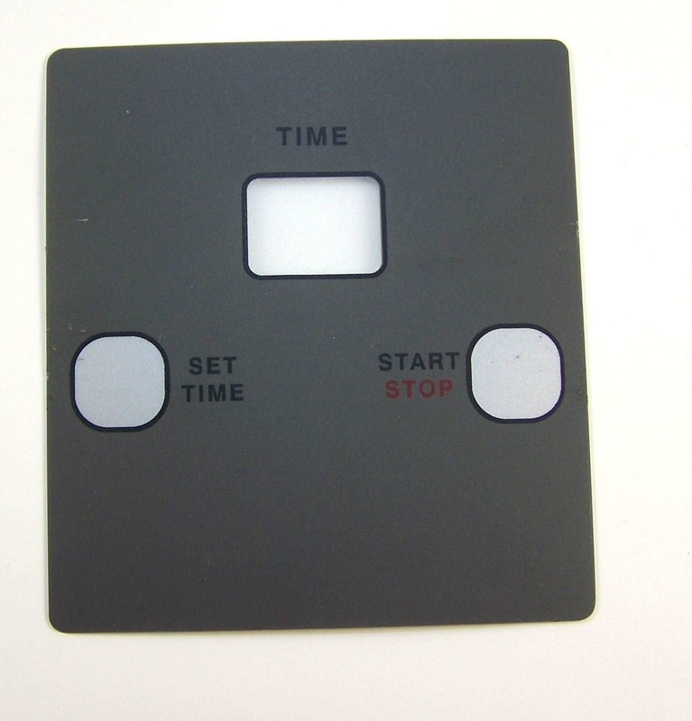 Galaxy Timer Overlay Gray Timer Control Panel 2Button Touchpad Decal