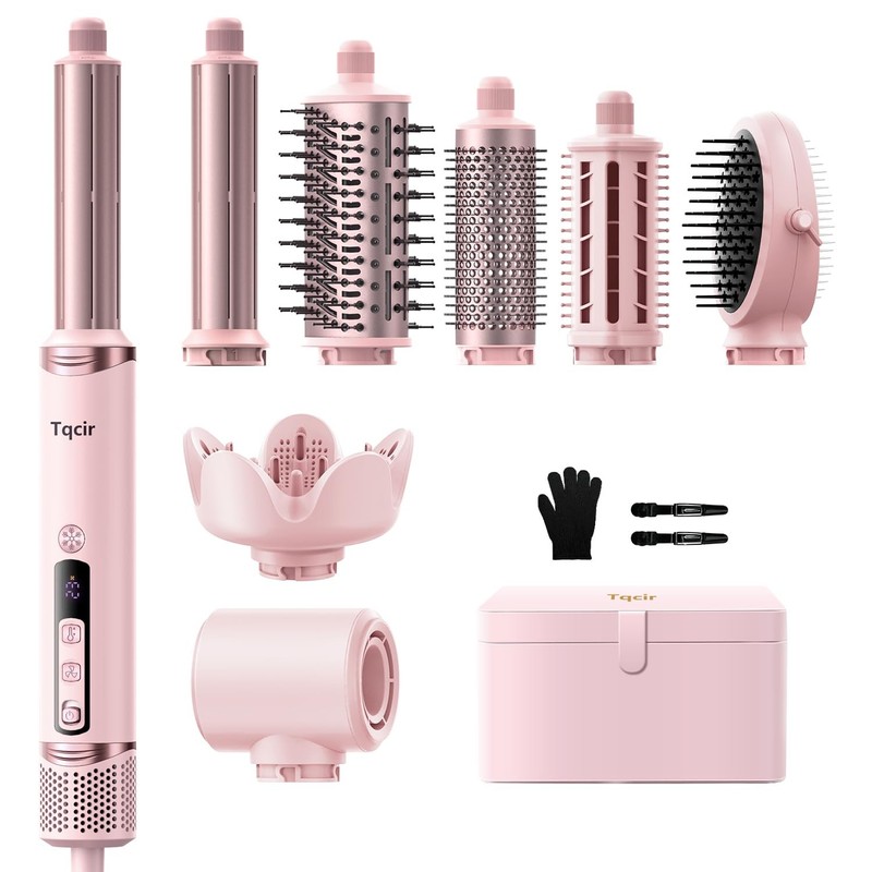 8-in-1 Professional Hot Styler&Hair Dryer Brush, Powerful Multi-Styler with A…