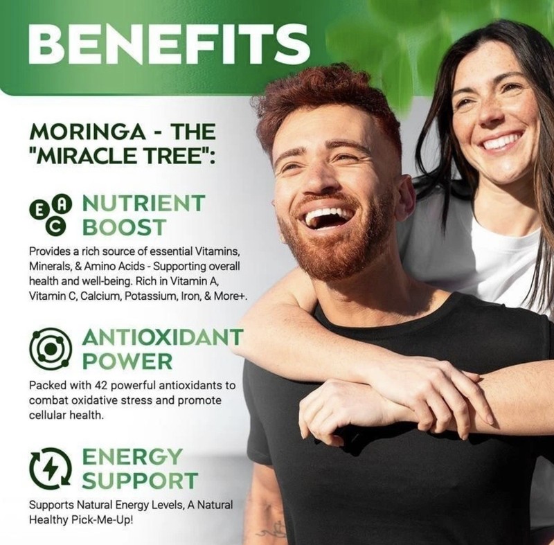 RosabeIIa Capsules-Pure Moringa Powder Energy Skin&Gut Health Superfood exp 3/27 gallery