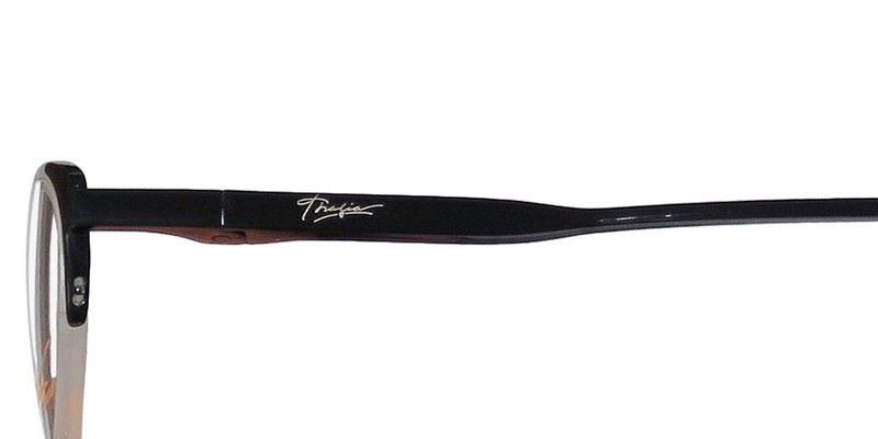 NEW THALIA GIA EYEGLASSES HALF-RIM OVAL BK WOMENS METAL 50-19-135 BLACK gallery