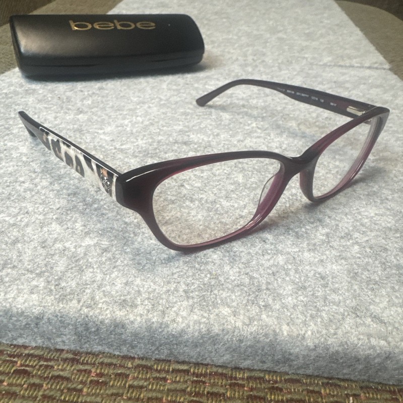 Bebe Trance BB5128 501 Berry Eyeglasses Frames ONLY 52-16-135 06/17