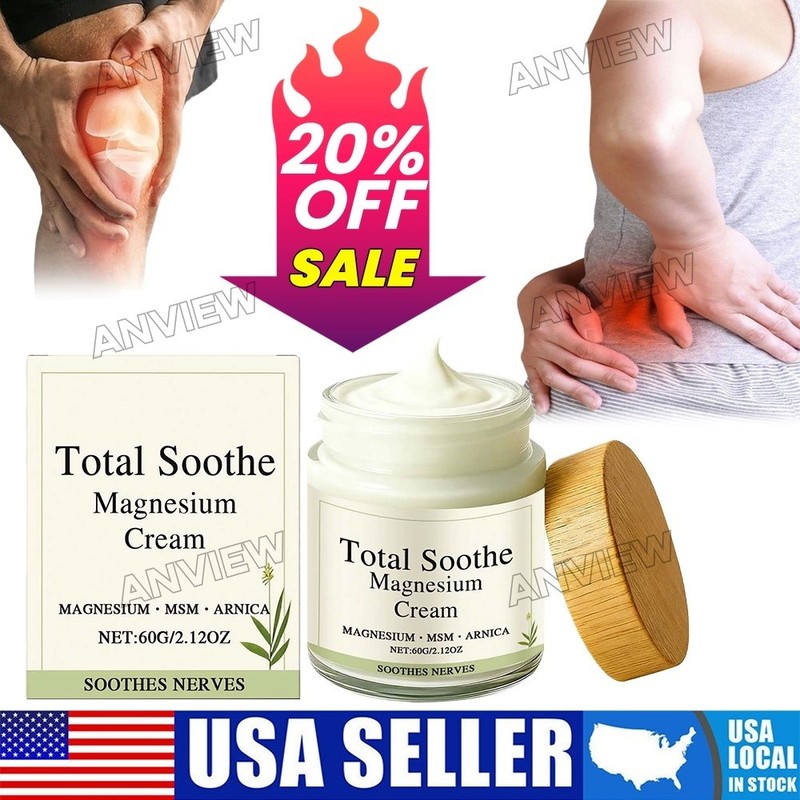 Total Soothe Magnesium Cream – Joint Relief Cream – 60g Daily Body Relief Cream