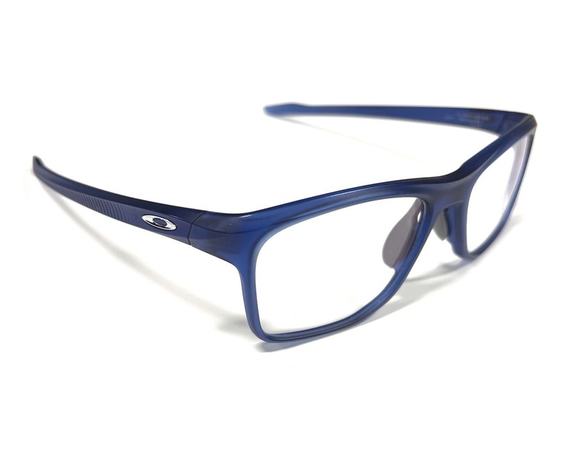 OAKLEY OX8144-0357 KNOLLS SATIN TRANS BLUE EYEGLASSES FRAMES 143-57-18