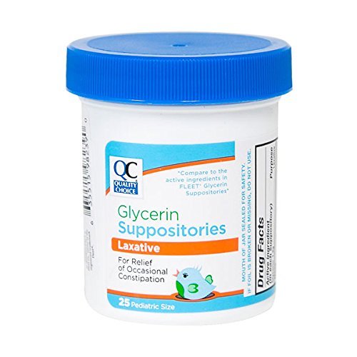 Quality Choice Infants Glycerin Suppositories Laxative Relief 25 Ct Each