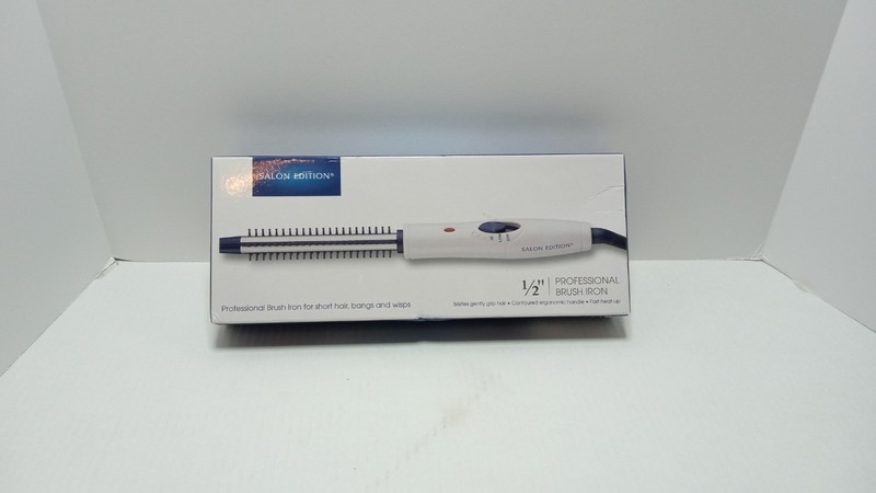Salon Edition 1/2″ Professional Brush Iron 4 Short Hair Bangs Wisps – New-In-Box