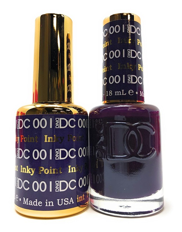 DND DC DUO Matching Gel & Lacquer 0.5 floz/15mL #001 – Inky Point